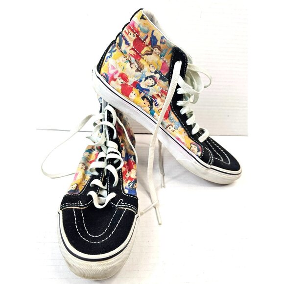 Vintage Vans Disney Multi Princess SK8-Hi Slim High-Top Sneakers Size 9 - Picture 1 of 13